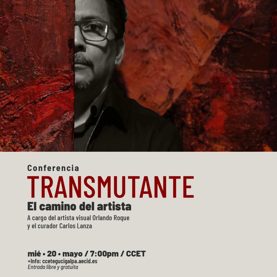 Conferencia TRANSMUTANTE: El camino del artista, un encuentro junto al artista visual Orlando Roque y el curador Carlos Lanza