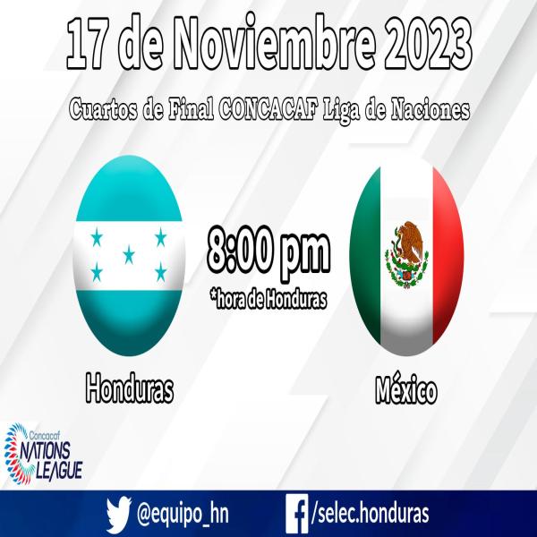 Cuartos de Final CONCACAF: Honduras – México 
