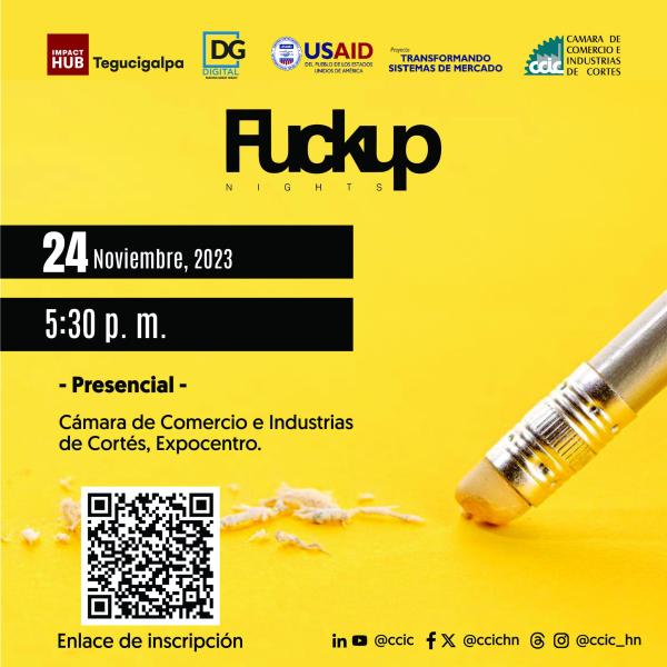 Fuckup Nights: Un evento para compartir y conocer experiencias de resiliencia empresarial
