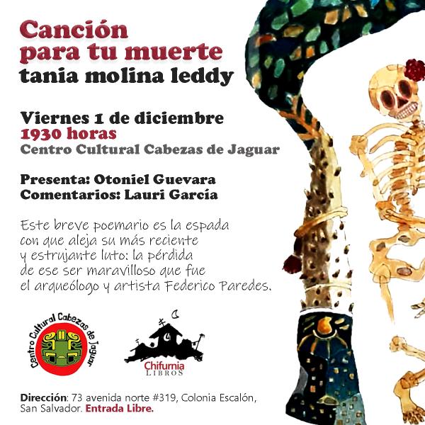 Canción para tu muerte de Tania Molina Leddy 