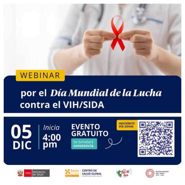 Webinar: Día Mundial de la lucha contra el VIH/SIDA 