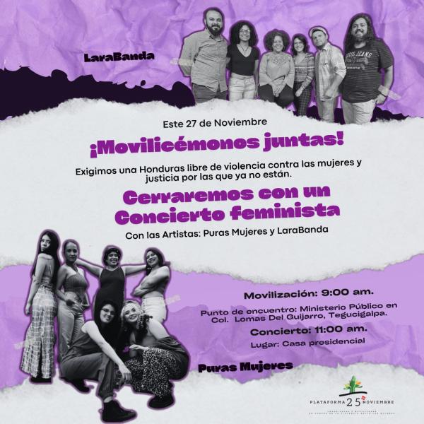¡Movilicémonos juntas! Por una Honduras libre de violencia hacia las mujeres 