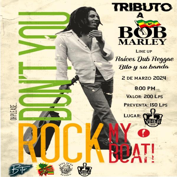 Tributo a Bob Marley la leyenda del reggae a cargo de Raices Dub Reggae y Bito y su banda 