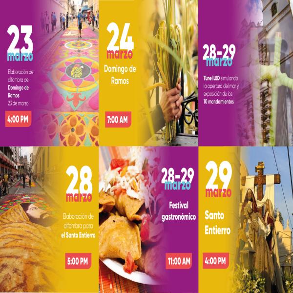 Preparaté para vivir una Semana Santa llena de tradición, arte, color y fe en el Distrito Central