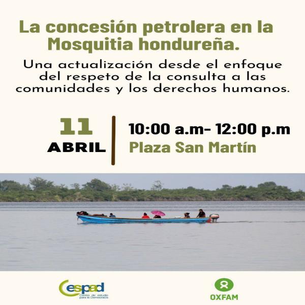 Invitación a la prensa: La concesión petrolera en la Mosquitia hondureña 