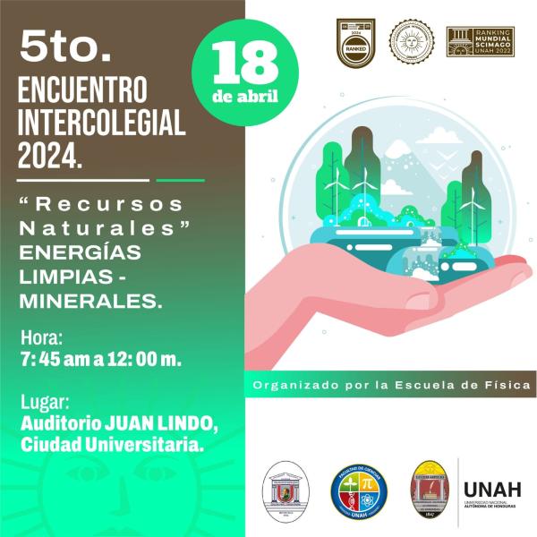 5to. encuentro Intercolegial 2024, sobre Recursos Naturales: Energías Limpias y Minerales