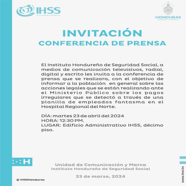 IHSS: Acciones legales realizadas en el Ministerio Público 
