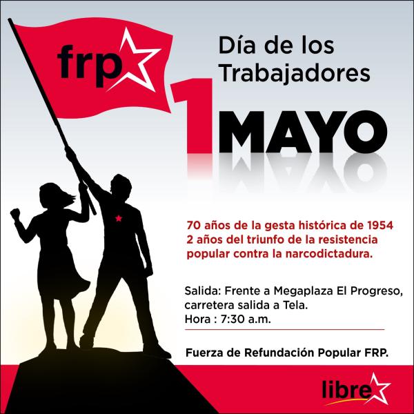 Movilización 1 de Mayo – El Progreso, Yoro 