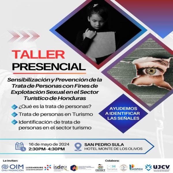 Taller: Sensibilización y Prevención de la Trata de Personas con Fines de Explotación Sexual en el Sector Turístico de Honduras