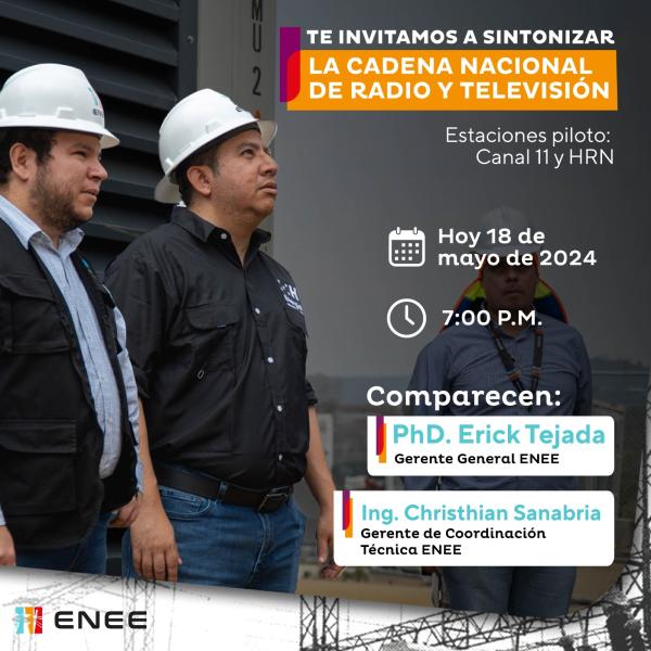 Cadena de Radio y Televisión: Tema ENEE 