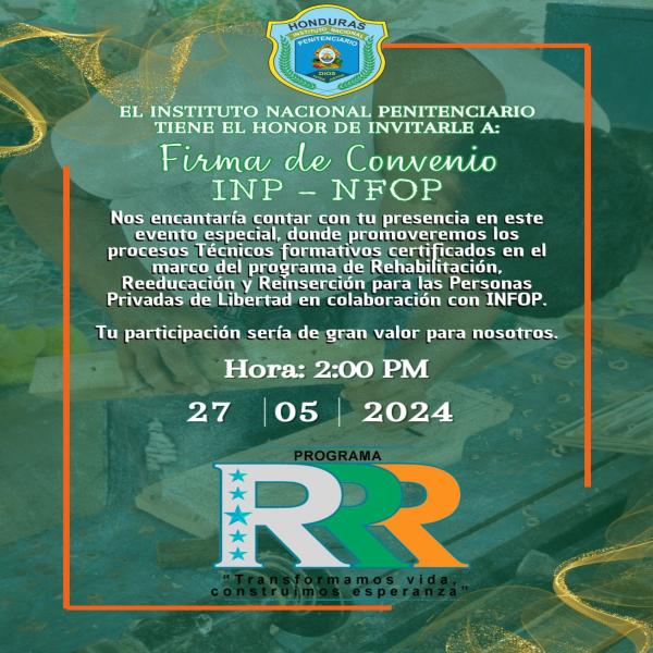 Firma de Convenio INP – INFOP 