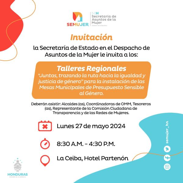 SEMUJER: Inauguración de Talleres Regionales 