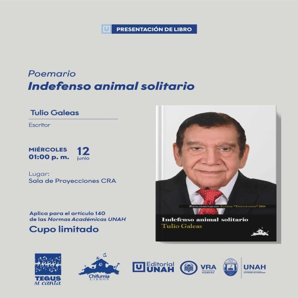 Presentación del libro Indefenso animal solitario
