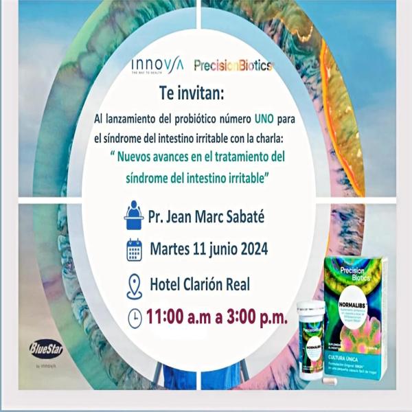 Charla: “Nuevos avances en el tratamiento del síndrome del intestino irritable”  