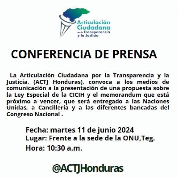 Presentación de la propuesta sobre la Ley Especial de la CICIH 