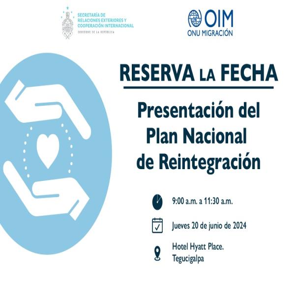 Presentación del Plan Nacional de Reintegración