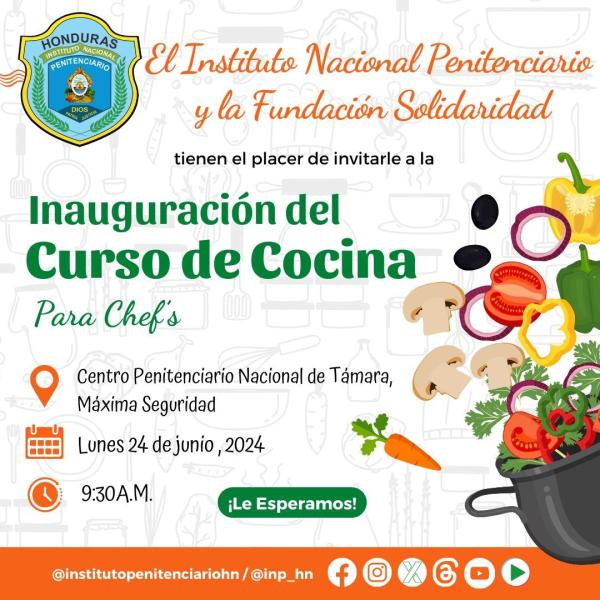 INP y la Fundación Solidaridad inauguran Curso de Cocina para Chef´s