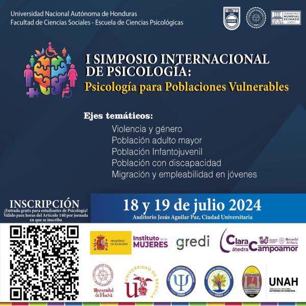  I Simposio Internacional de Psicología: Psicología para Poblaciones Vulnerables