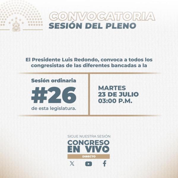 Congreso Nacional: Sesión Ordinaria 26