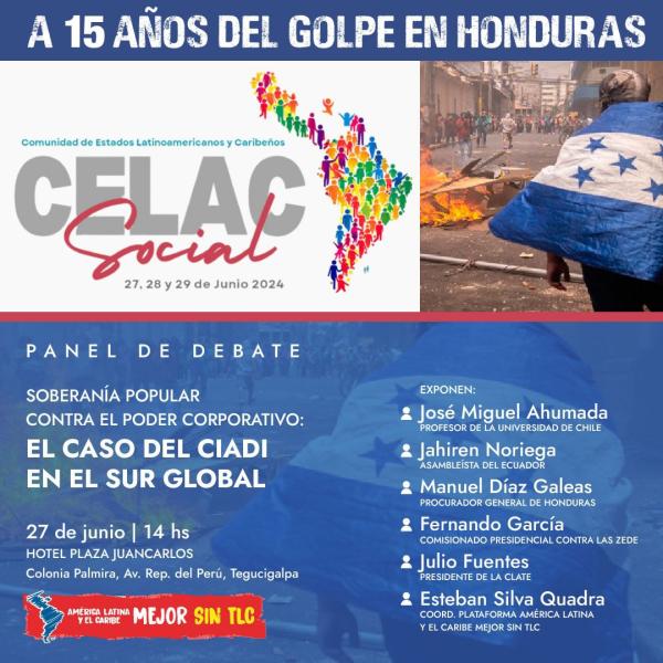 Panel de Debate: Soberanía Popular contra el Poder Corporativo: El caso del CIADI en el Sur Global 