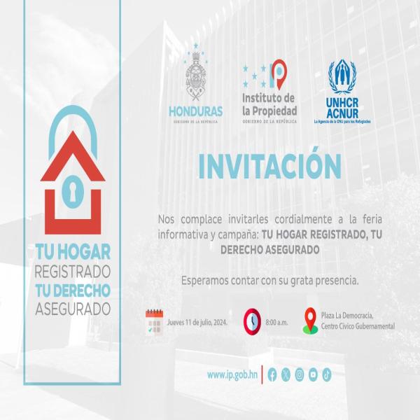 Feria Informativa y campaña "Tu Hogar Registrado, Tu Derecho Asegurado"