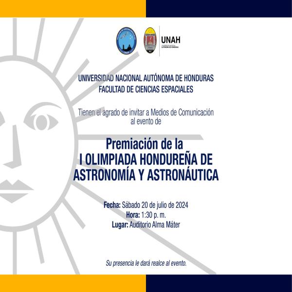 Premiación de la I Olimpiada Hondureña de Astronomía y Astronáutica