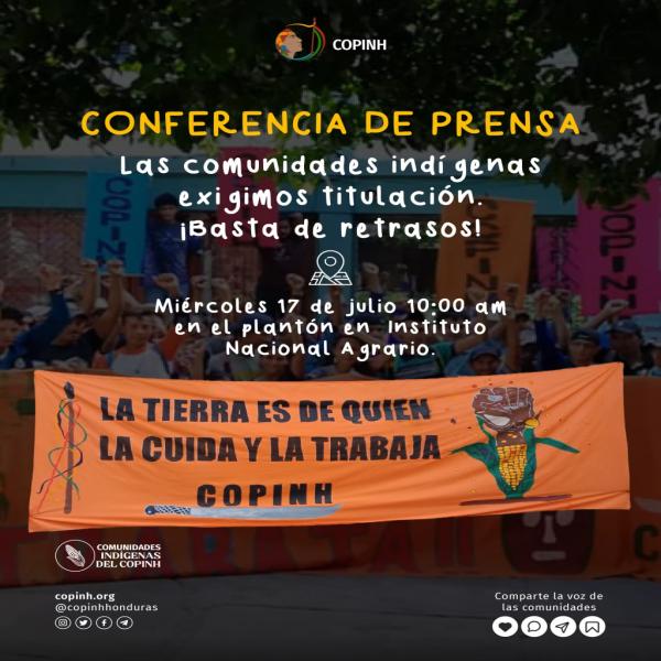 Las comunidades indígenas exigen titulación. ¡Basta de retrasos!