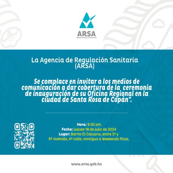 ARSA: Apertura de su Oficina Regional en Santa Rosa de Copán 
