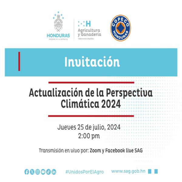 SAG - INFOAGRO - FHIA y COPECO: Actualización de la perspectiva climática 2024 