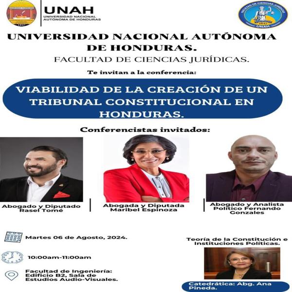 Conferencia: Viabilidad de la creación de un Tribunal Constitucional en Honduras 