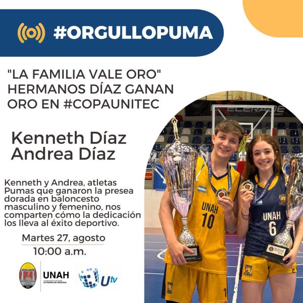 Atletas Puma que ganaron presea dorada en baloncesto comparten experiencia 