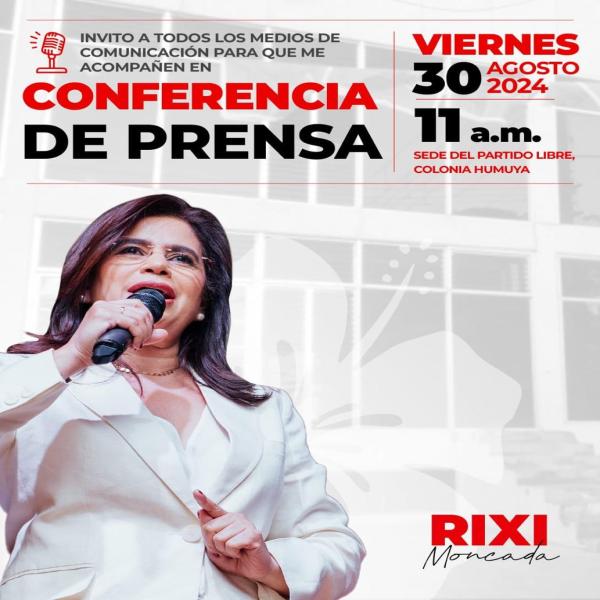 Conferencia de Prensa Rixi Moncada 