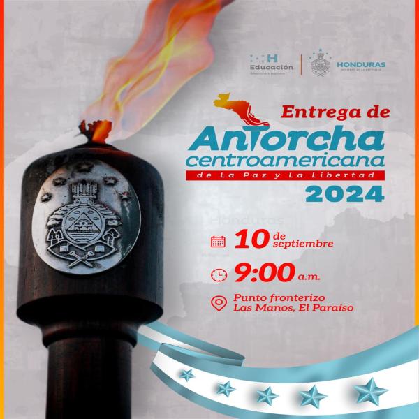 Entrega de Antorcha Centroamericana por la Paz y la Libertad 