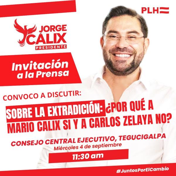 Conferencia de prensa – Movimiento Jorge Calix