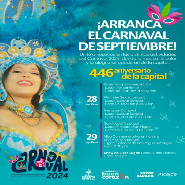 Calendario de actividades celebración del 446 aniversario de la capital 