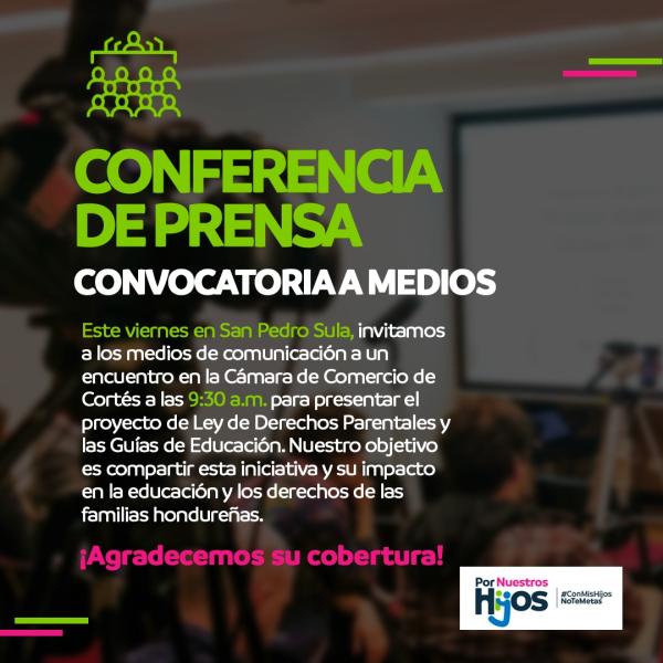 Presentación del proyecto de Ley de Derechos Parentales y las Guías de Educación  