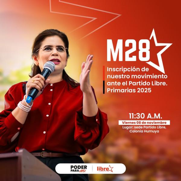 M28 Libre: Entrega de Firmas y Planillas para la inscripción del Movimiento