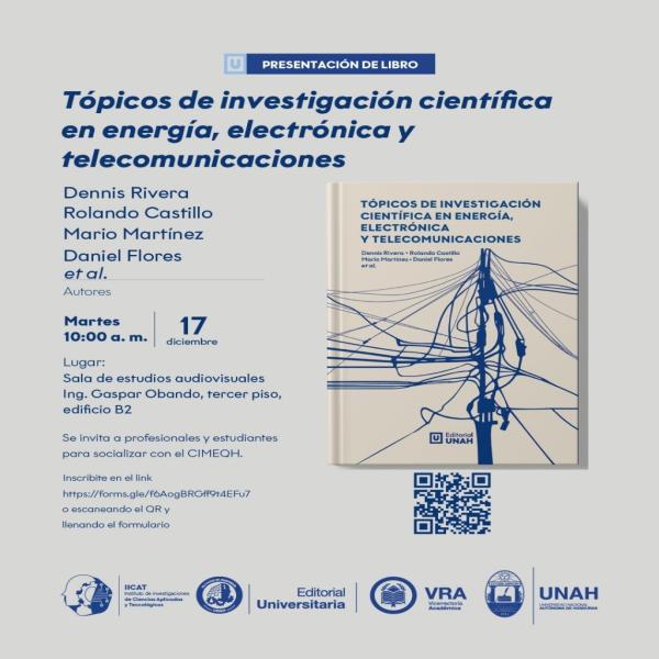 Presentación del libro «Tópicos de investigación científica en Energía, Electrónica y Telecomunicaciones» 