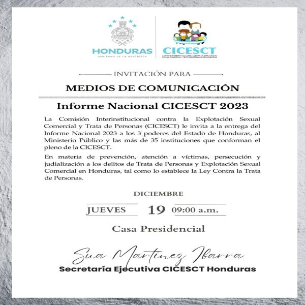Presentación del Informe Nacional CICECST 2023