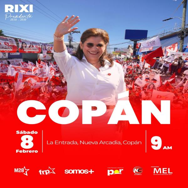 Rixi Moncada en Copán 