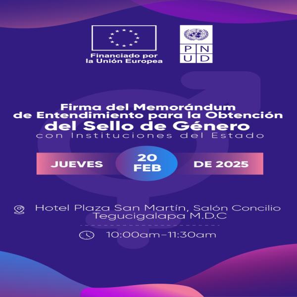 Firma de Memorándum de Entendimiento para la Obtención del Sellos de Género con instituciones del Estado  