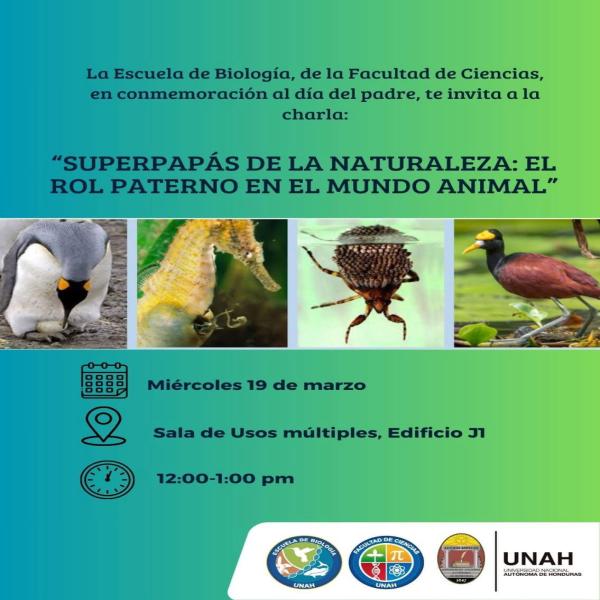 Charla: Superpapás en la naturaleza: El rol paterno en el mundo animal 