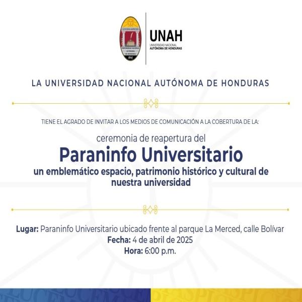 Reapertura del Paraninfo Universitario