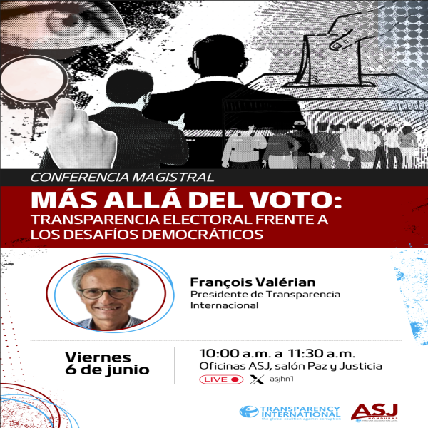 Conferencia magistral: “Más allá del voto: transparencia electoral frente a los desafíos democráticos”