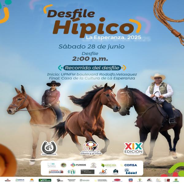 Desfile hípico que llena de color y tradición el Festival del Choro y el Vino en su XIX edición