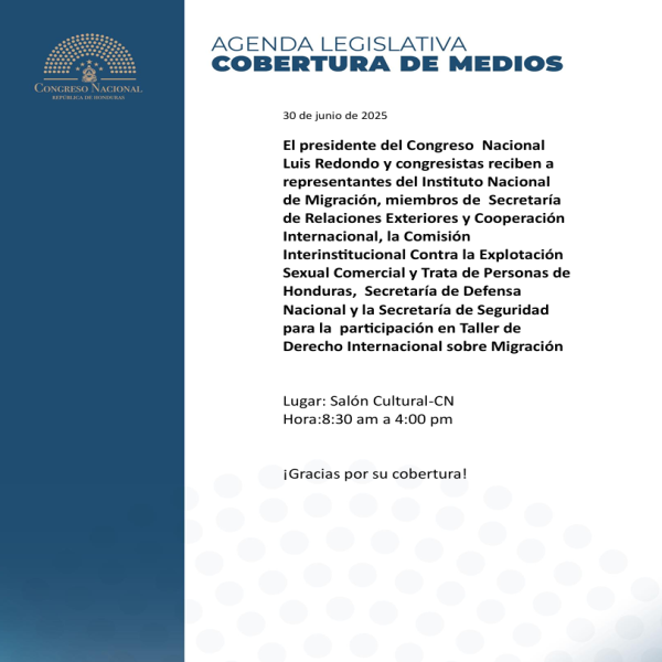 Congreso Nacional: Taller de Derecho Internacional sobre Migración 