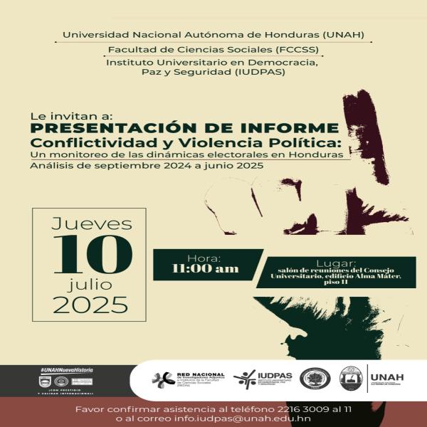 Presentación de Informe: Conflictividad y violencia política