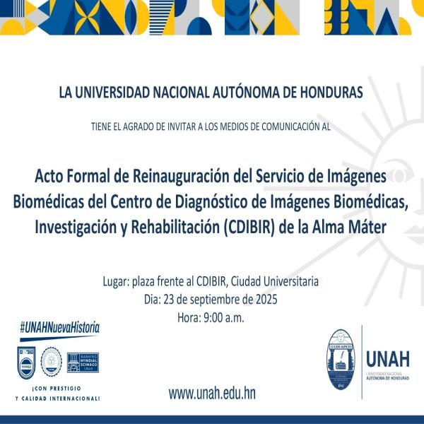 UNAH: Reinauguración del Servicio de Imágenes Biomédicas 