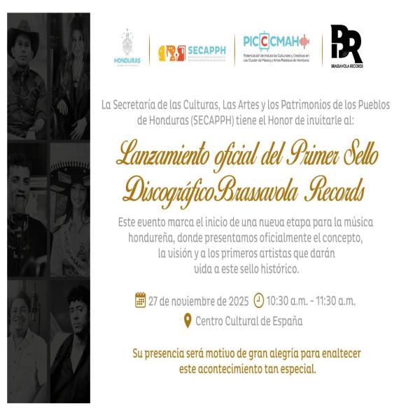 Lanzamiento oficial de Brassavola Records, el primer sello discográfico del país