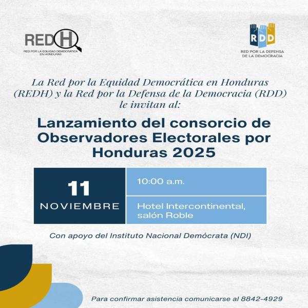 Lanzamiento del Consorcio de Observadores Electorales 